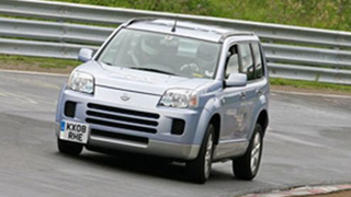 Nissan X-Trail Fuel Cell Jumps Nurburgring Shark